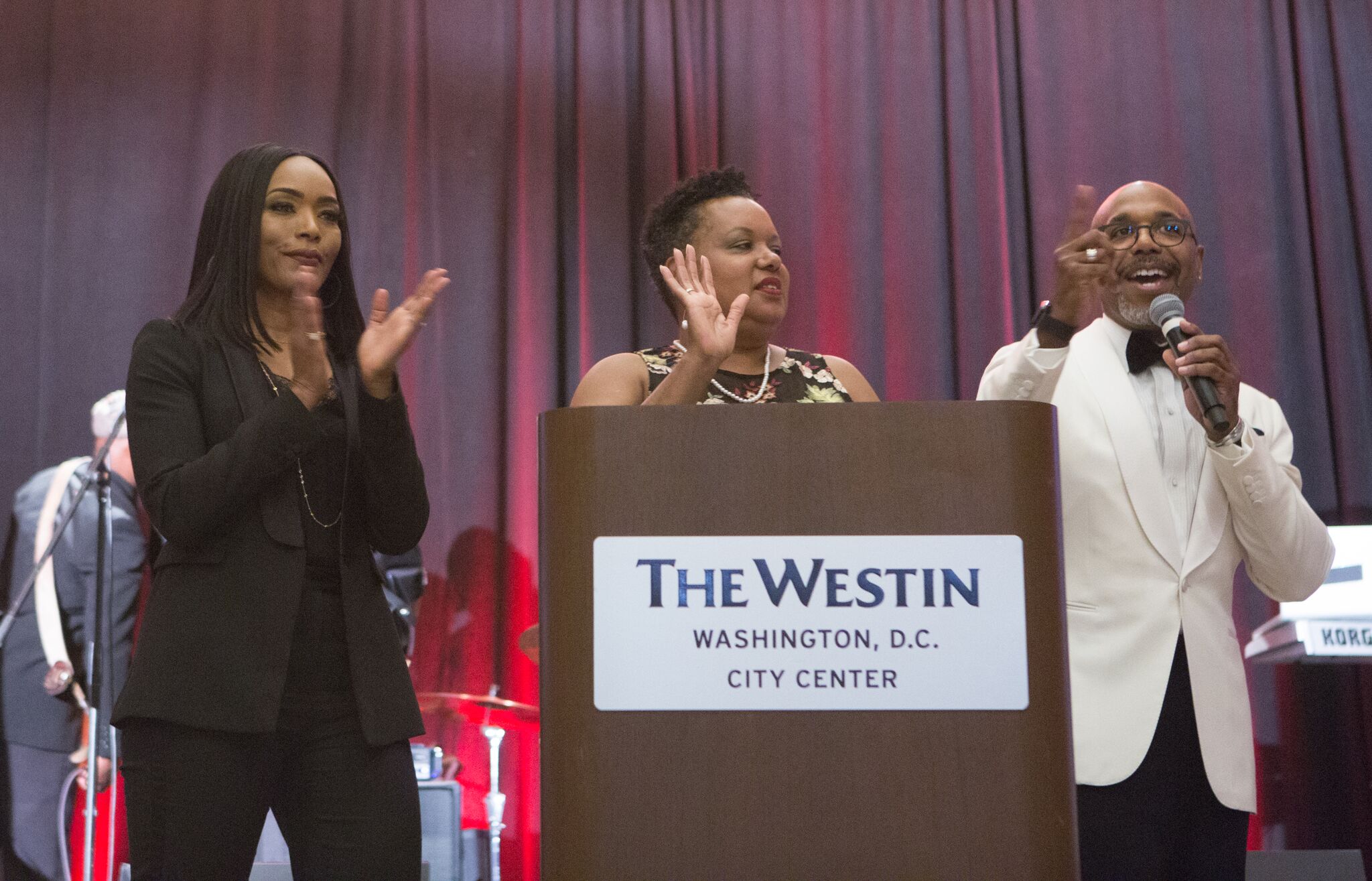 Angela Bassett, Andrea and Glenn - Courageous Conversation Global Foundation Founding Gala